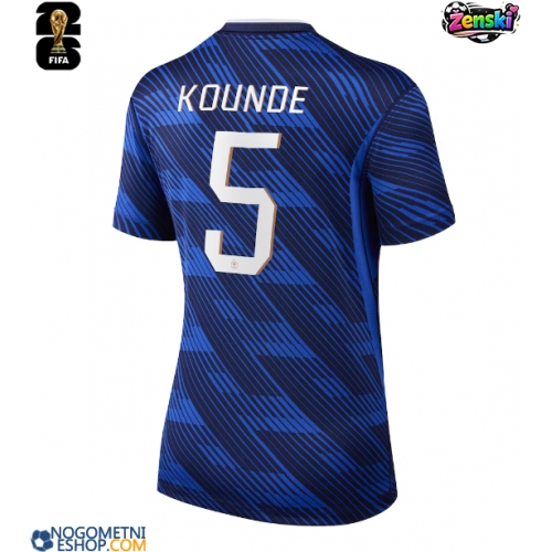 Ženski Nogometni dresi Francija Jules Kounde #5 Domači SP 2026 Kratek Rokav